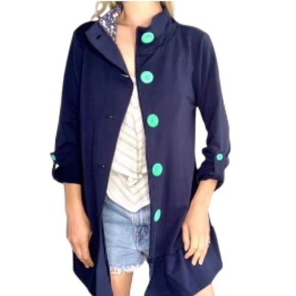 Matilda Jane A Million Little Things Cotton Blend Pockets Zipper Button Jacket L - Picture 1 of 16